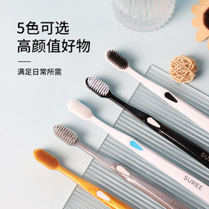 Lot de 5 brosses à dents Suree pour adultes, poils souples, soin des gencives, brosse à dents manuelle - Product Image 4