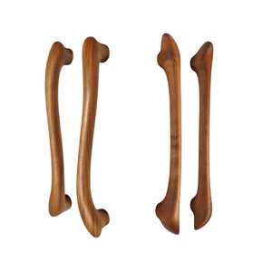 Poignée d'armoire en bois massif poignées en bois naturel pour la décoration de garde-robe de tiroir de meubles de cuisine - Product Image 4