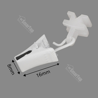 Haute Qualité Écologique Moderne Rideau Poteau Pistes Crochet Clip Planeur Échantillons Gratuits Noir Blanc PVC Alliage D'aluminium Crochets Titulaire