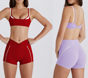 Áo thể thao yoga liền thân mới, có đệm, chất liệu thoáng khí, kiểu dáng không lưng, dây đeo vai đôi, dành cho nữ, thích hợp tập gym, yoga, chạy bộ, pilates. - Product Image 5