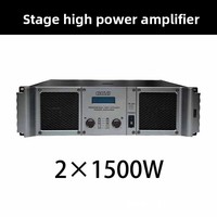 Amplificateur de puissance KTV pour scène, carte son alimentée par micro, double canal, 1500W, préampli micro haute puissance, modèle T15, stéréo en alliage