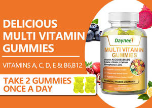 R8 Multi vitamin Gummy suplemen kesehatan gula bebas pelan sehari-hari meningkatkan sistem imun dewasa multivitgumamin MY - Product Image 2