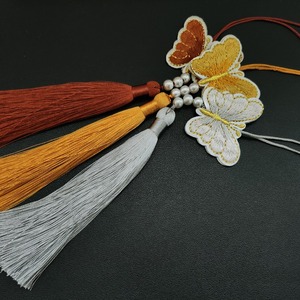 Decoración para el Hogar, Colgante de Mariposa Norigae Tradicional Coreano, Adorno Decorativo Hecho a Mano, Elegante Borla de Seda con Perla, Regalo - Product Image 6