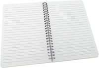 Cahier de notes anglais A5 personnalisé étanche 60 feuilles avec coque givrée Cahier d'exercices à reliure spirale Journal pour l'école