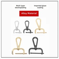 Anneau métallique doré EA888, accessoires en acier inoxydable, ajusteur, boucles de sac personnalisées, connecteur de sangle, boucle colorée pour sac