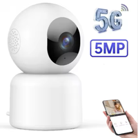 Kamera Monitor bayi Mini Full HD 5G, kamera keamanan dalam ruangan, Cctv Wifi, rotasi 360 derajat, kamera bayi Mini Full HD 5MP
