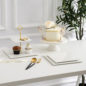 European Wedding Cake <strong>Dessert</strong> Table Display Shelf Ceramic Plate Sample Decoration Multi-layer <strong>Dessert</strong> <strong>Tray</strong> - Product Image 3