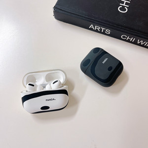 Pour <span class=keywords><strong>Airpods</strong></span> INS Style Mat Givré <span class=keywords><strong>Panda</strong></span> Motif Impression Silicone Écouteurs Cas - Product Image 1