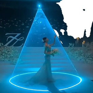 2025 nuevo Hengyu Cenicienta sueño boda luz láser 4W animación a todo Color aplicación móvil Control inalámbrico boda etapa Luz - Product Image 2