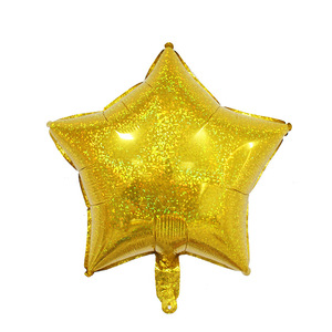 Globo de <span class=keywords><strong>estrella</strong></span> láser de 18 pulgadas para decoración de fiesta de feliz cumpleaños boda San Valenin decoración de fiesta Globos de helio al por mayor - Product Image 6