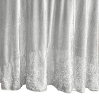 Housse de table ronde en velours écrasé en gros, nappe en polyester pour mariage, banquet, hôtel, événement, location, décoration