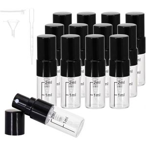 Frascos de Vidrio Cuadrados de 2ml, 3ml y 5ml para Muestras de Perfume, con Pulverizador, Serigrafía, Logotipo Personalizado, Multicolor, Escala de Prueba de Perfume - Product Image 1