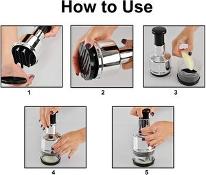 Manual Hand Press Garlic Onion Chopper Vegetable Food Cutter Processor Dicer - Product Image 5