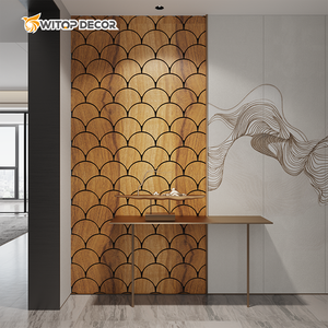 Paneles de fieltro 3D para pared, diseño de modelo 3D insonorizado acústico para mascotas, divisor de habitación de cafetería De Oficina absorbente de sonido para café de oficina - Product Image 5