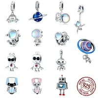 925 Sterling Silver Enamel Bracelet Charms for Pandoras Style Jewelry Making