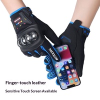 Gants de cyclisme avec protection en acier pour le vélo en plein air, les motos, les scooters électriques - Antidérapants, entièrement couvrants