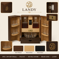 Coffret à vin en bois gaufré de luxe à double porte, pour voiture, pour vin rouge, emballage cadeau haut de gamme pour whisky, coffre en bois massif