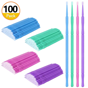 100Pcs Disposable Mascara Wands Micro Applicator <b>Brushes</b> for Eyelash Extension Makeup Cleaning - Product Image 2