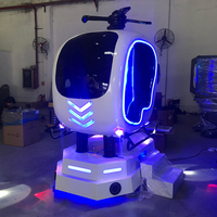 Set Helikopter Vr 9d Berkendara Hiburan Dalam Ruangan, Kacamata Vr 9d Mesin Realita Virtual