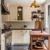 Cuisine moderne sur mesure Senger pour toute la maison avec îlot central, armoires de cuisine, armoire de rangement combinée sur mesure