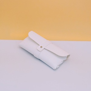 Étui à lunettes rétro souple, rectangulaire, couleur unie, portable, pour femmes 2024 - Product Image 3
