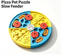 Jouet distributeur de friandises interactif détachable en forme de pizza pour animaux de compagnie, jeu d'enrichissement pour chiens et chats, stimulation mentale