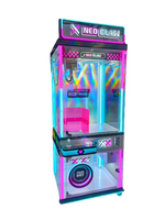 Neofuns Brand New Transparent Griffe Grue Machine Jeu Jouet En Peluche Distributeur Automatique Arcade Armoire En Métal Avec Accepteur De Billets