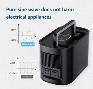 Senter pengisi daya nirkabel portabel <span class=keywords><strong>600W</strong></span>, baterai Lithium Ion gelombang sinus murni Panel surya tanpa kabel - Product Image 2