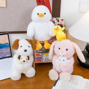 ตุ๊กตาผ้ากำมะหยี่ชุดแม่และเด็ก ของเล่นตั้งโต๊ะ ของเล่นตุ๊กตาแสนน่ารัก เหมาะสำหรับตกแต่งบ้านและเป็นของขวัญวันหยุด - Product Image 6