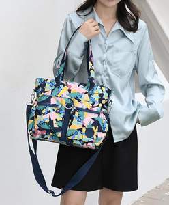 Free Sample Portable Large Capacity <b>Totes</b> Shoulder <b>Bags</b> Canvas <b>Tote</b> <b>Bag</b> <b>with</b> Zipper <b>Pockets</b> for Women Girls - Product Image 1