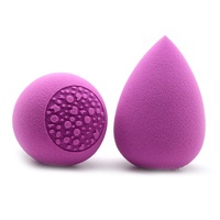 Éponge de maquillage lavable en forme de goutte d'eau JLY, sans latex, pour fond de teint liquide et crème BB