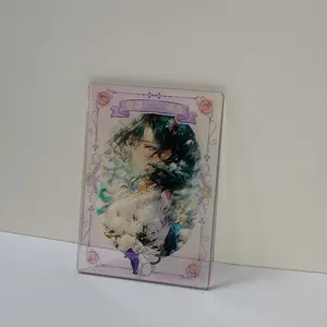 OEM Personalizado Anime UV Impressão Cartão Do Convite Handmade Cartões De Convite De Casamento Acrílico