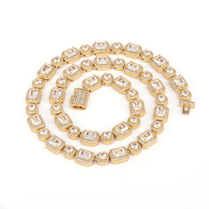 สร้อยคอเงินแท้ 925 ประดับมอสซาไนต์ทรงลูกปัด ดีไซน์ฮิปฮอป หรูหรา ระดับ VVS เหมาะสำหรับผู้ชาย ผู้หญิง และทุกเพศ เป็นของขวัญสุดพิเศษ - Product Image 1