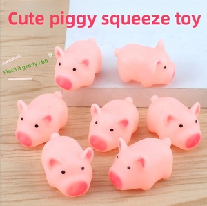 Cute Pink <b>Pig</b> Squeaky Stress Relief <b>Toy</b> Squeeze Squeak Sound Sensory Fidget Prank Gift for Children - Product Image 2