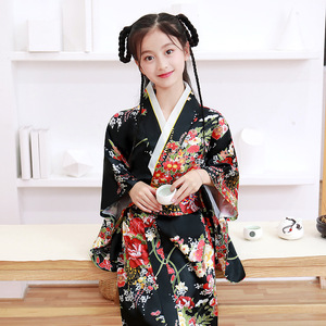 Kimono Tradicional Japonés de Primera Calidad para Niñas, Elegante Yukata, Disfraz de <span class=keywords><strong>Anime</strong></span> para Halloween, Vestidos de Cosplay - Product Image 5