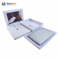 Boîte d'emballage personnalisée en carton blanc vide avec couvercle et fond pour produits électroniques, ordinateurs portables et tablettes