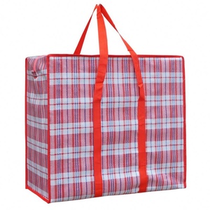 Sac fourre-tout en PP tissé recyclé, personnalisé en usine, écologique, grand format, avec motif lettres, pour usage quotidien - Product Image 3