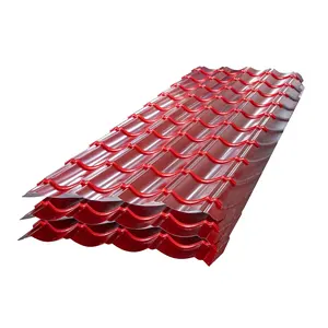 Thickness customized 0.38 to 0.47 mm prepainted color coated ppgi ppgl corrugated metal/steel roofing sheet/tile with best price