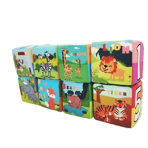 Ensemble de jouets éducatifs pour bébés Fuying, 6 pièces, cubes de construction en <span class=keywords><strong>mousse</strong></span> mignons et blocs en tissu pour jouer à l'intérieur et les occasions de Noël - Product Image 6