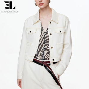 <span class=keywords><strong>Veste</strong></span> bomber <span class=keywords><strong>en</strong></span> denim doux <span class=keywords><strong>en</strong></span> lyocell écologique LARSUR, lavage délavé, boutonnée, <span class=keywords><strong>veste</strong></span> courte <span class=keywords><strong>en</strong></span> <span class=keywords><strong>jean</strong></span> et manteau pour femmes - Product Image 4