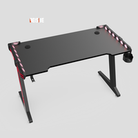 BEISIJIE Bureau de jeu robuste à cadre en Z avec texture en fibre de carbone durable pour des performances de jeu durables, Z-X