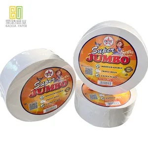 9 " jumbo roll 150 meters Jumbo toilet tissue with 100% virgin wood pulp in USA