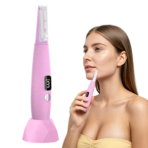 Rasoio Elettrico Indolore a Ultrasuoni per Viso Donna, Trimmer Ultrasonico per Dermaplaning, Rasoio Ricaricabile per la Rimozione dei Peli - Product Image 1