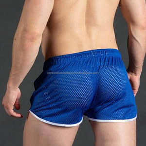 Shorts en maille pour hommes séchage rapide pantalons courts de plage entraînement exercice Jogging trou Shorts Sexy pantalons de Sport Shorts - Product Image 4