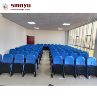 Banco de Aluminio con Espuma de Alta Densidad y Reposabrazos de Madera para Asientos de Teatro y Ópera