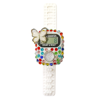 Compteur de doigt numérique personnalisé pour musulmans avec cristal, idéal pour mariage islamique, cadeau de l'Aïd, compteur Tasbih Zikrmatic