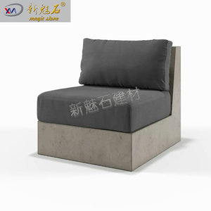 Nuevo Sofá de Exterior Magic Stone GRC de Hormigón 1200x800x800mm, Silla de Descanso de Estilo Industrial para Jardín - Product Image 2