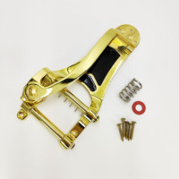 Pont de tremolo pour guitare électrique style LP avec barre de tremolo à grande poignée, plaque de tirage de cordière de guitare avec vis et ressorts complets