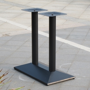 Chân bàn cà phê bằng gang đúc, chân bàn ăn bằng thép kim loại màu đen hiện đại cho nhà hàng - Product Image 3