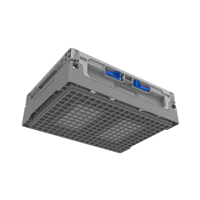 Caisses en plastique pliables robustes JOIN 400x300x120mm pour le stockage en entrepôt, prix en gros
